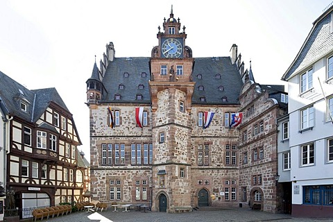 City Hall, Marburg, Hesse, Germany, Europe, PublicGround