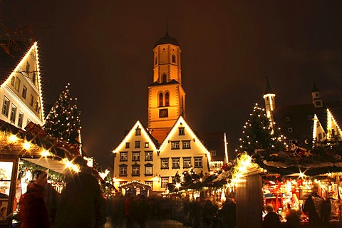 Biberach Christkindlesmarkt market, Christmas market, Biberach an der Riss, Biberach district, Upper Swabia, Baden-Wuerttemberg, Germany, Europe