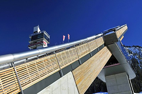 HS106 Normal Hill ski jump, Schattenbergschanze ski jumping hill, Erdinger Arena, Oberstdorf, Upper Allgaeu, Bavaria, Germany, Europe, PublicGround