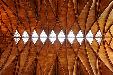 Interior view, ceiling construction The Commons, Smithsonian Institution Building, admin building and museum, commonly known as "The Castle", National Mall, Washington DC, District of Columbia, United States of America, USA