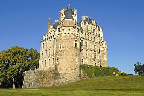 Chateau Brissac Castle, Brissac-Quince, Angers, department of Maine-et-Loire, Pays de la Loire, France, Europe