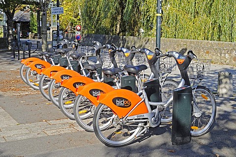 Rental bikes, Nantes, department of Loire-Atlantique, Pays de la Loire, France, Europe, PublicGround