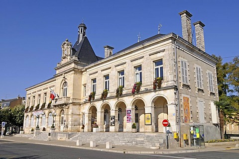 Town hall, community of Chauvigny, Poitiers, Vienne, Poitou-Charentes, France, Europe, PublicGround