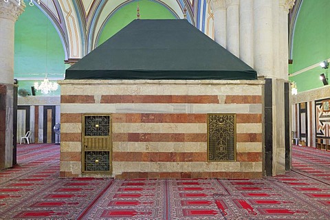 The Machpela, the shrine that marks the burial place of Rebecca, Isaac's wife, Hebron, West Bank, Palestine, Western Asia