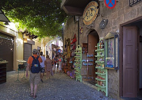 Historic town centre of the city of Rhodes, Rhodes, Greece, Europe