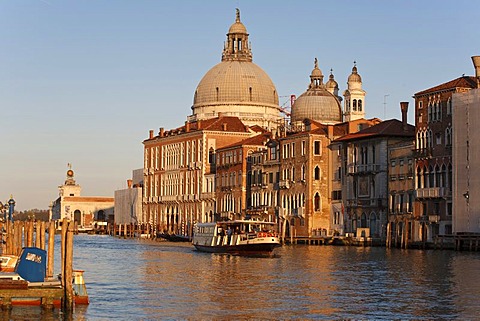 Basilica di Santa Maria della Salute Church, Votive Church, Grand Canal, Vaporetto, Venice, Italy, Europe