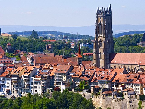 Overlooking Fribourg, Switzerland, Europe