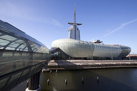 Klimahaus building, Conference Center, Sail City, Havenwelten, Bremerhaven, Weser River, Lower Saxony, Germany, Europe