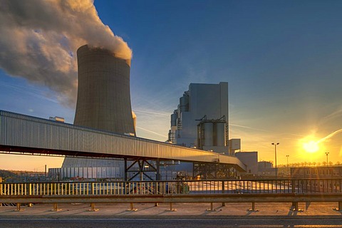 BOA Braunkohlekraftwerk Neurath, lignite-fired power plant, Grevenbroich, North Rhine-Westphalia, Germany, Europe