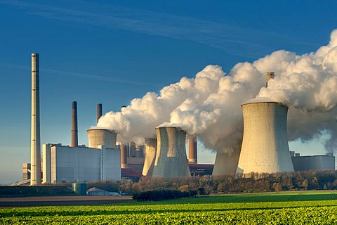 Braunkohlekraftwerk Neurath, lignite-fired power plant, Grevenbroich, North Rhine-Westphalia, Germany, Europe