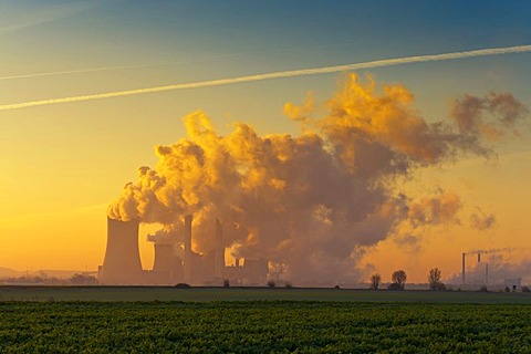 BOA Braunkohlekraftwerk Niederaussem, lignite-fired power plant, North Rhine-Westphalia, Germany, Europe