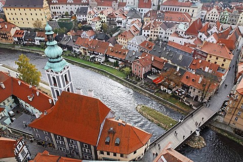 St. Jost Church on the Vltava river, Cesky Krumlov, UNESCO World Heritage Site, South Bohemia, Bohemia, Czech Republic, Europe