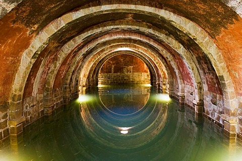 Ancient water cistern, Marvao castle, Alentejo, Portugal, Europe