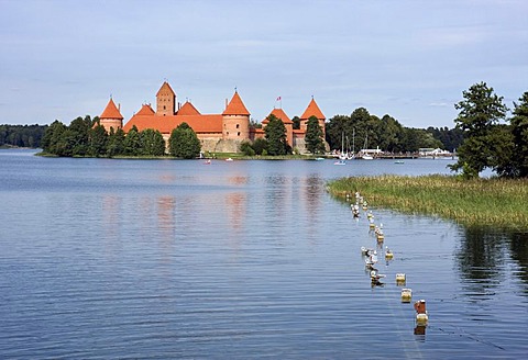 Trakai Island Castle, Trakai Historical National Park, Lithuania, Europe