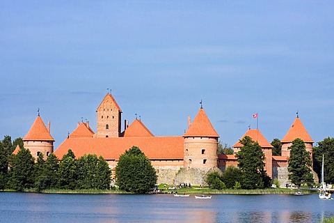 Trakai Island Castle, Trakai Historical National Park, Lithuania, Europe