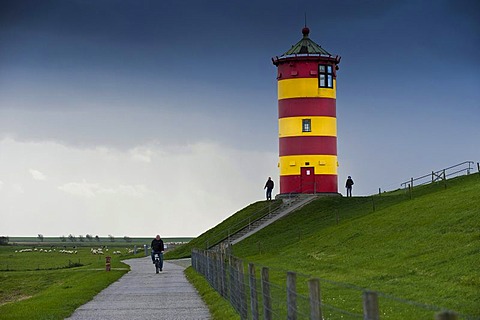 Lighthouse, Pilsum, East Frisia, Lower Saxony, Germany, Europe