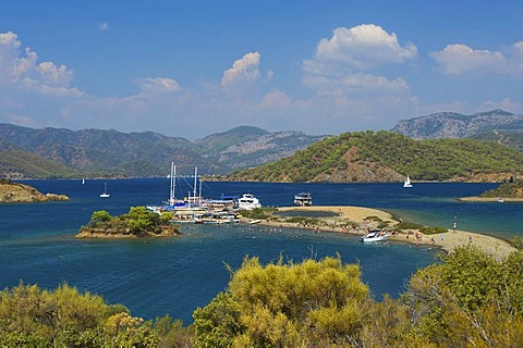 Calis Beach Island, Adlar, 12 island excursion, Fethiye, Turkish Aegean Coast, Turkey