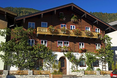 House in Marktplatz square in St. Veit, Pongau region, Salzburger Land, Austria, Europe
