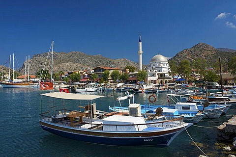 Fishing port of Bozburun near Marmaris, Turkish Aegean Coast, Turkey