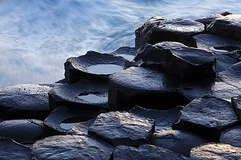 Basaltic columns, Giant's Causeway, Causeway Coast, County Antrim, Northern Ireland, United Kingdom, Europe