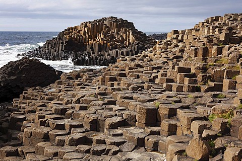 Basaltic columns, Giant's Causeway, Causeway Coast, County Antrim, Northern Ireland, United Kingdom, Europe