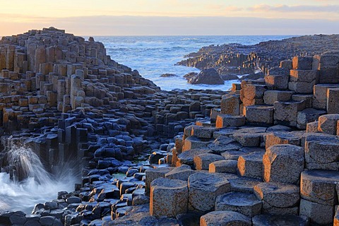 Basaltic columns, Giant's Causeway, Causeway Coast, County Antrim, Northern Ireland, United Kingdom, Europe