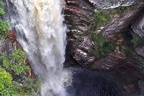 Buracao waterfall, Chapada Diamantina, Bahia, Brazil, South America