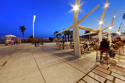 Riva waterside promenade at the harbour of Split, central Dalmatia, Adriatic coast, Croatia, Europe, PublicGround