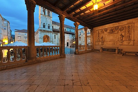 City Lodge, historic town centre, UNESCO World Heritage Site, Trogir, Split region, Central Dalmatia, Dalmatia, Adriatic coast, Croatia, Europe, PublicGround