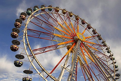 Ferris wheel at a funfair, Germany, Europe