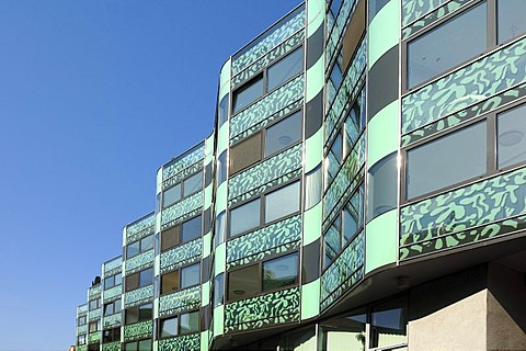 Modern designed facade of an office building, Argentinierstrasse, Vienna, Austria, Europe