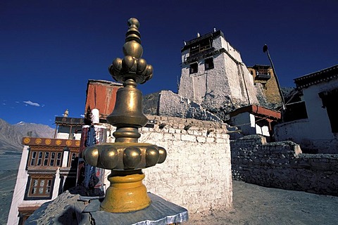 Diskit Monastery, Deskit Gompa, Hunder, Nubra Valley, Ladakh, Indian Himalayas, Jammu and Kashmir, northern India, India, Asia