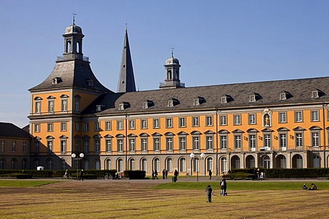 The former electoral palace, today main building of the university of Bonn, North Rhine-Westphalia, Germany, Europe