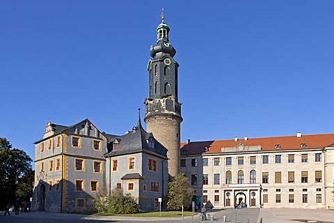 Grand-Ducal Palace, Weimar, Thuringia, Germany, Europe, PublicGround