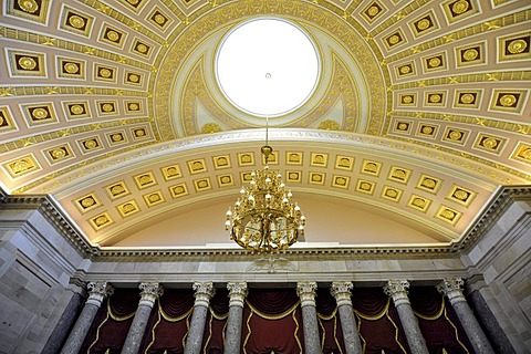 Dome in the National Statuary Hall Collection, United States Capitol, Capitol Hill, Washington DC, District of Columbia, United States of America, USA