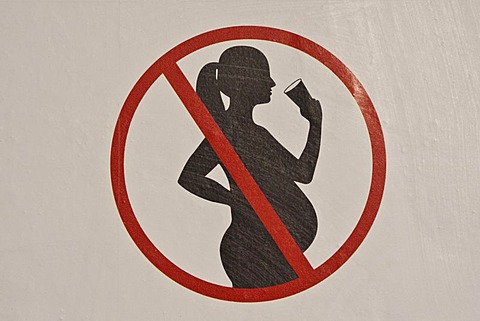 Pictogram, action to ban alcohol during pregnancy