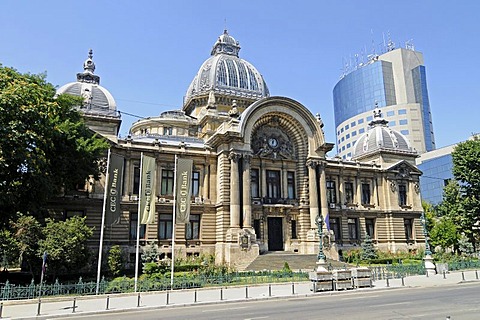 CEC Bank headquarters, Bucharest, Romania, Eastern Europe, PublicGround