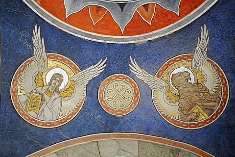 Ceiling painting, Church, Antim Monastery, Bucharest, Romania, Eastern Europe