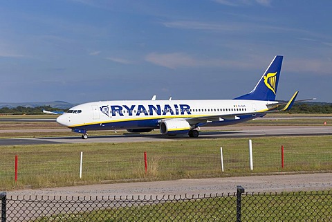 Ryanair aircraft at Manchester Airport, England, United Kingdom, Europe