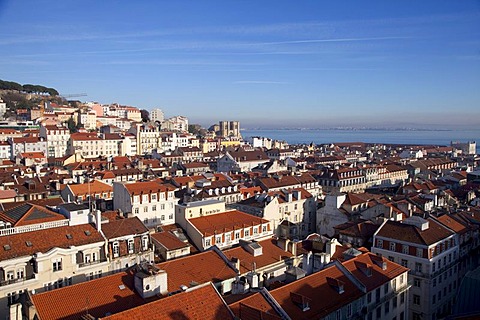 Overlooking Alfama, Lisbon, Portugal, Europe