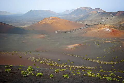 Timanfaya Volcanoe National Park in Lanzarote, Canary Islands, Spain, Europe