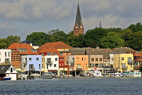 Malchow Marina, Mecklenburg-Western Pomerania, Germany, Europe