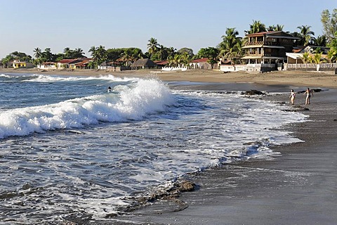 Las Penitas beach near Poneloya, Leon, Pacific Ocean, Nicaragua, Central America