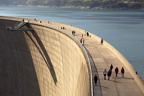 Koelnbreinsperre, reservoir, Austria's tallest concrete dam, Carinthia, Austria, Europe