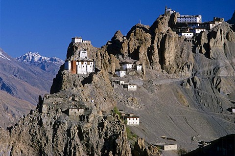 Dankar Gompa, Buddhist monastery in Spiti, Dankar Gompa, Himachal Pradesh, India, Asia