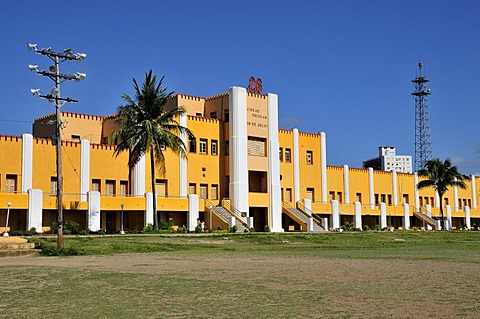 Moncada Barracks, now school centre and historical museum; the fight of revolutionaries around Fidel Castro against the Batista regime commenced here on 26 July 1953, Santiago de Cuba, Cuba, Caribbean