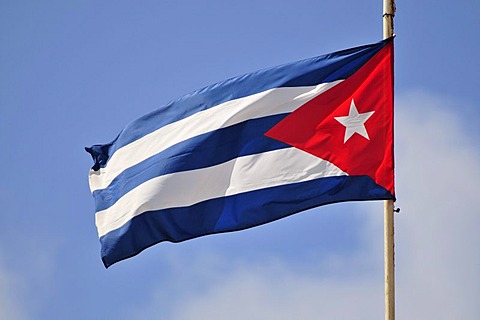 Cuban flag, Havana, Cuba, Caribbean