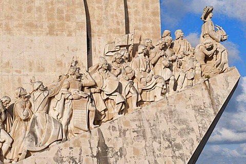 Padrao dos Descobrimentos, Monument to the Discoveries, celebrating Henri the Navigator and the Portuguese Age of Discovery and Exploration, Belem district, Lisbon, Portugal, Europe