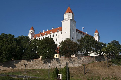 Bratislava Castle, Bratislava, Slovakia, Europe, PublicGround