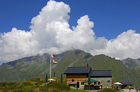 Cabane Brunet mountain hut, Valais, Switzerland, Europe